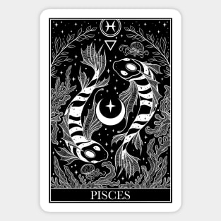 Zodiac sign tarot card Pisces Magnet